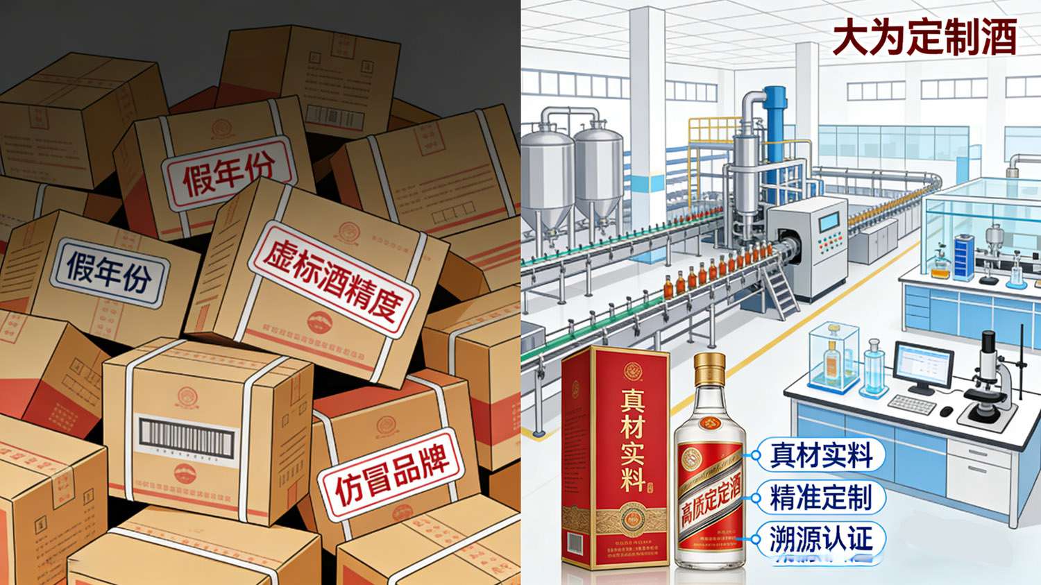 定制酒选购指南，大为定制酒和茅台镇其他定制酒企有明显区分